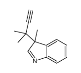 3-methyl-3-(2-methylbut-3-yn-2-yl)indole结构式