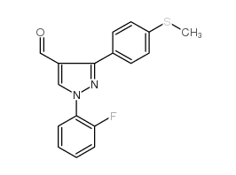 1-(2-fluorophenyl)-3-(4-(methylthio)phenyl)-1h-pyrazole-4-carbaldehyde picture