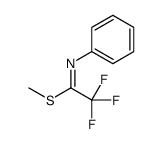 methyl 2,2,2-trifluoro-N-phenylethanimidothioate结构式
