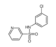 N-(3-chlorophenyl)pyridine-3-sulfonamide结构式