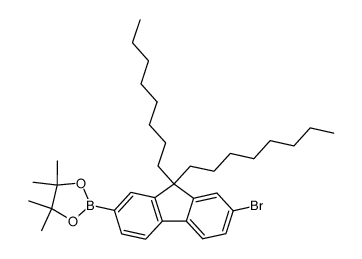 2-(7-Bromo-9,9-dioctyl-9H-fluoren-2-yl)-4,4,5,5-tetramethyl-[1,3,2]dioxaborolane picture