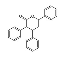 3,4,6-triphenyloxan-2-one Structure