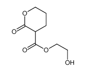 2-hydroxyethyl 2-oxooxane-3-carboxylate Structure