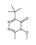 6-tert-butyl-4-methoxy-3-methyl-1,2,4-triazin-5-one结构式
