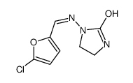 1-[(5-chlorofuran-2-yl)methylideneamino]imidazolidin-2-one结构式