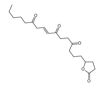 1-(5-oxooxolan-2-yl)hexadec-8-ene-4,7,11-trione结构式