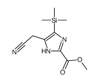 methyl 5-(cyanomethyl)-4-trimethylsilyl-1H-imidazole-2-carboxylate Structure