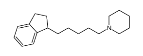 1-[5-(2,3-dihydro-1H-inden-1-yl)pentyl]piperidine Structure