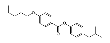 [4-(2-methylpropyl)phenyl] 4-pentoxybenzoate结构式