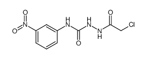 4-(m-Nitrophenyl)-1-chloracetylsemicarbazid结构式