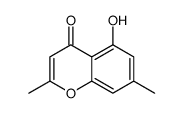 5-hydroxy-2,7-dimethylchromen-4-one结构式