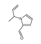 1H-Pyrrole-2-carboxaldehyde, 1-(1-methyl-2-propenyl)- (9CI) structure