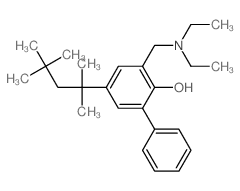 2-(diethylaminomethyl)-6-phenyl-4-(2,4,4-trimethylpentan-2-yl)phenol Structure