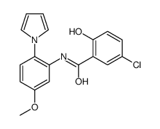 5-chloro-2-hydroxy-N-(5-methoxy-2-pyrrol-1-ylphenyl)benzamide结构式