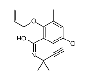 5-chloro-3-methyl-N-(2-methylbut-3-yn-2-yl)-2-prop-2-enoxybenzamide Structure