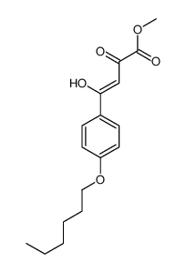 methyl 4-(4-hexoxyphenyl)-4-hydroxy-2-oxobut-3-enoate Structure