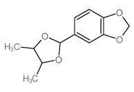 1,3-Benzodioxole,5-(4,5-dimethyl-1,3-dioxolan-2-yl)- Structure