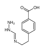 4-[2-(hydrazinylmethylideneamino)ethyl]benzoic acid结构式
