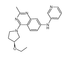 (S)-[4-(3-ethoxy-pyrrolidin-1-yl)-2-methyl-quinazolin-7-yl]-pyridin-3-yl-amine结构式