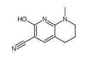 8-methyl-2-oxo-1,5,6,7-tetrahydro-1,8-naphthyridine-3-carbonitrile结构式