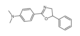 N,N-dimethyl-4-(5-phenyl-4,5-dihydro-1,3-oxazol-2-yl)aniline结构式