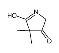 3,3-dimethylpyrrolidine-2,4-dione结构式