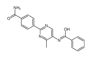 4-(5-benzamido-4-methylpyrimidin-2-yl)benzamide结构式