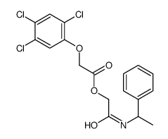 [2-oxo-2-(1-phenylethylamino)ethyl] 2-(2,4,5-trichlorophenoxy)acetate Structure