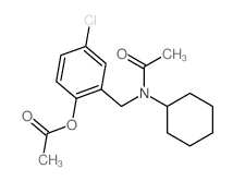 [2-[(acetyl-cyclohexyl-amino)methyl]-4-chloro-phenyl] acetate Structure