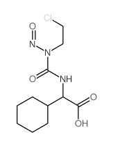 ACETIC ACID, 2-(3-(2-CHLOROETHYL)-3-NITROSOUREIDO)-2-CYCLOHEXYL-结构式