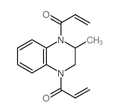 Quinoxaline,1,2,3,4-tetrahydro-2-methyl-1,4-bis(1-oxo-2-propenyl)- (9CI) structure