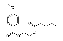2-hexanoyloxyethyl 4-methoxybenzoate结构式
