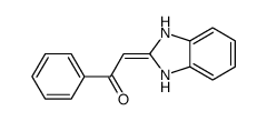 2-(1,3-dihydrobenzimidazol-2-ylidene)-1-phenylethanone结构式