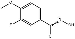 Benzenecarboximidoyl chloride, 3-fluoro-N-hydroxy-4-methoxy- Structure