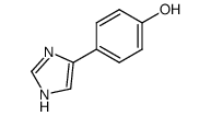 4-(1H-imidazol-4-yl)phenol结构式