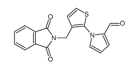 1-(3-((1,3-dioxoisoindolin-2-yl)methyl)thiophen-2-yl)-1H-pyrrole-2-carbaldehyde结构式