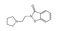 2-[2-(1-pyrrolidinyl)ethyl]-1,2-benzisothiazol-3(2H)-one结构式