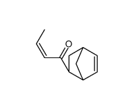 (E)-1-[(1S,4S,5R)-5-bicyclo[2.2.1]hept-2-enyl]but-2-en-1-one Structure