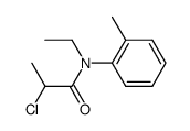 N-Ethyl-N-(2-methyl-phenyl)-2-chlorpropionsaeureamid结构式