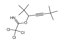 2,2,6,6-tetramethylhept-4-yn-3-yl 2,2,2-trichloroacetimidate结构式