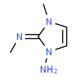 1H-Imidazol-1-amine,2,3-dihydro-3-methyl-2-(methylimino)-(9CI) Structure