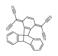 Propanedinitrile, 2,2'-(9,10-dihydro-9,10[1',2']-benzenoanthracene-1,4-diylidene)bis- (en) Structure