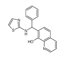 7-[α-(Thiazol-2-ylamino)benzyl]-8-quinolinol结构式