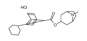 (8-methyl-8-azabicyclo[3.2.1]octan-3-yl) 2-cyclohexyl-2-phenylacetate,hydrochloride Structure