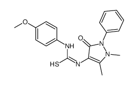 3-Antipyrinyl-1-(4-methoxyphenyl)thiourea结构式