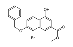 8-溴-4-羟基-7-(苯基甲氧基)-2-萘羧酸甲酯结构式