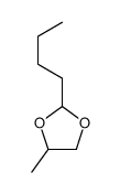 Pentanal Propyleneglycol Acetal structure