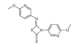 3-(6-Methoxy-3-pyridinyl)-4-[(6-methoxy-3-pyridinyl)imino]-1,3-thiazetidine-2-thione Structure