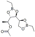 3-O,4-O:5-O,6-O-Bis(ethylboranediyl)-1-deoxy-L-mannitol 2-acetate结构式