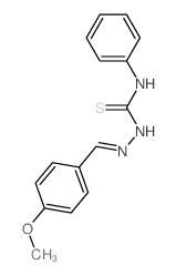 Hydrazinecarbothioamide,2-[(4-methoxyphenyl)methylene]-N-phenyl-结构式